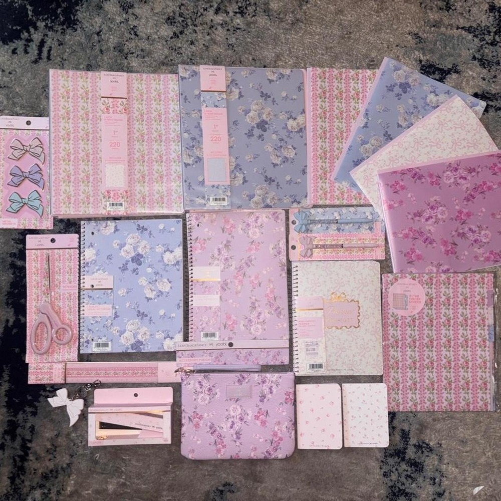 20 piece LoveShackFancy x yoobi / target bundle. Back to school / stationary set